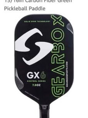 GX6 Green Carbon Fiber Pickleball Paddle